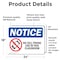 Signmission No Cell Phone Use In This Classroom, 24 in W x Rectangle, Vinyl Decal OS-2PACK-NS-D-1824-L-16027 - alternate 5
